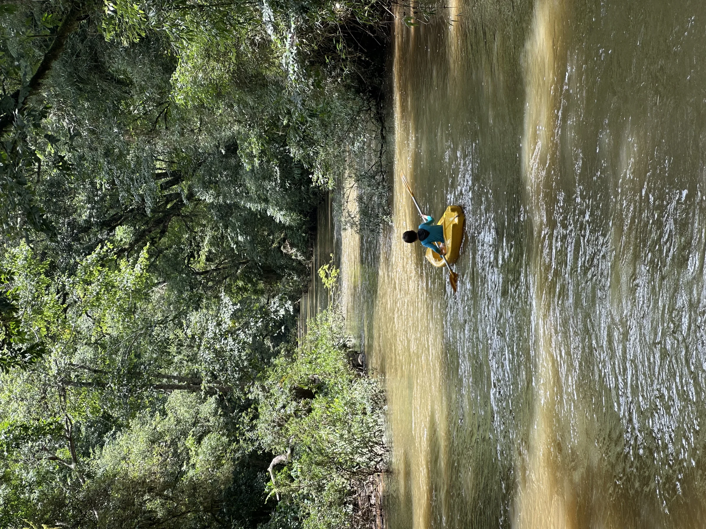 Caiaque no Rio Açungui visto do alto